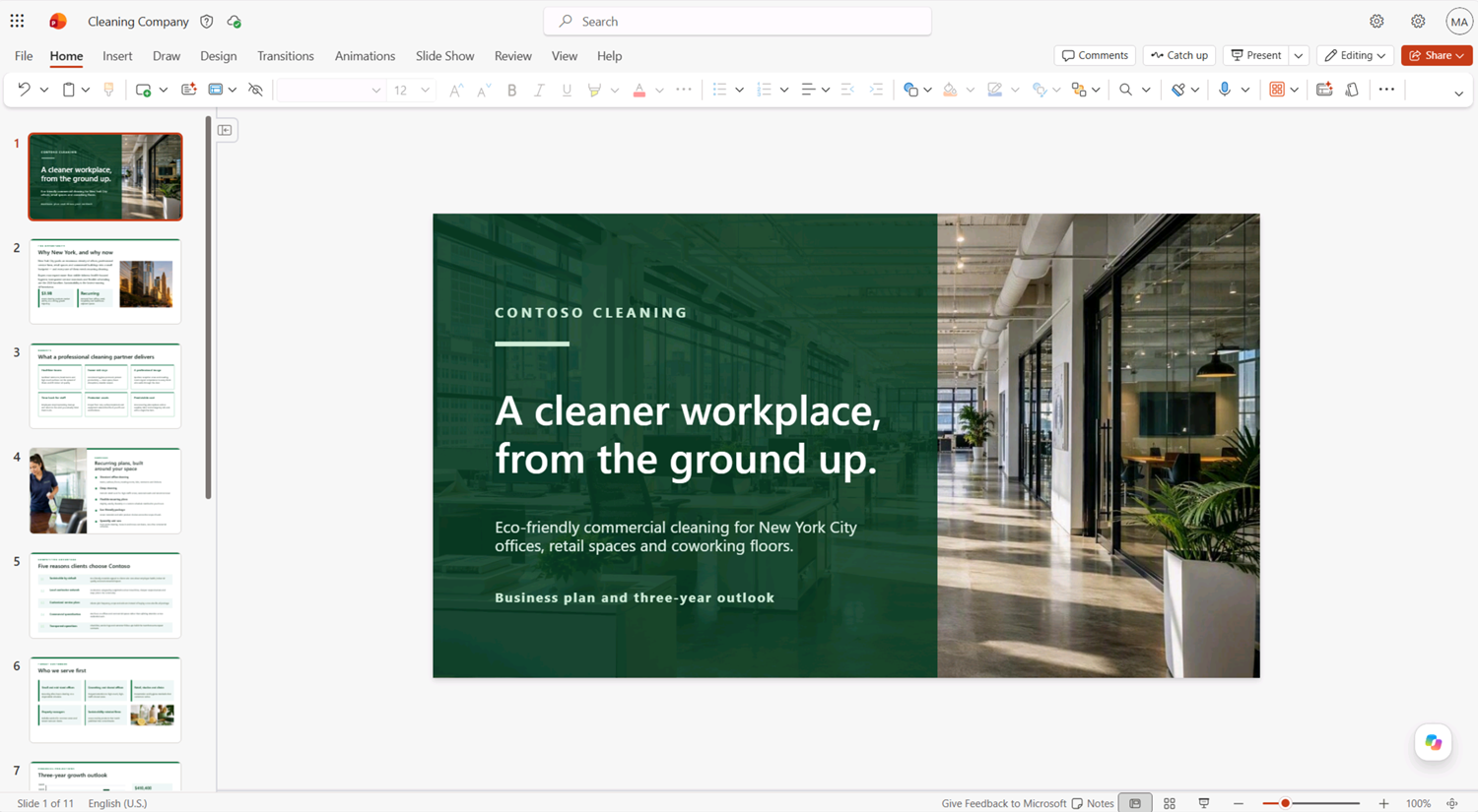 Copilot이 만든 PowerPoint 프레젠테이션