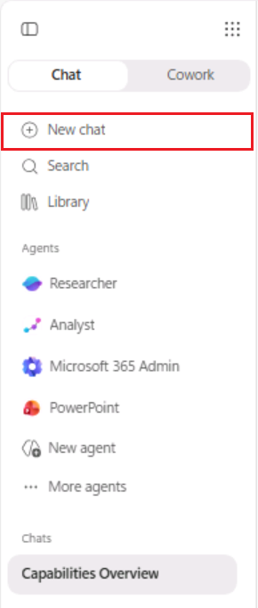 Microsoft Copilot 사이드바의 Copilot 버튼
