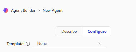 Agent Builder의 Configure 탭