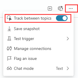 Track between topics 토글